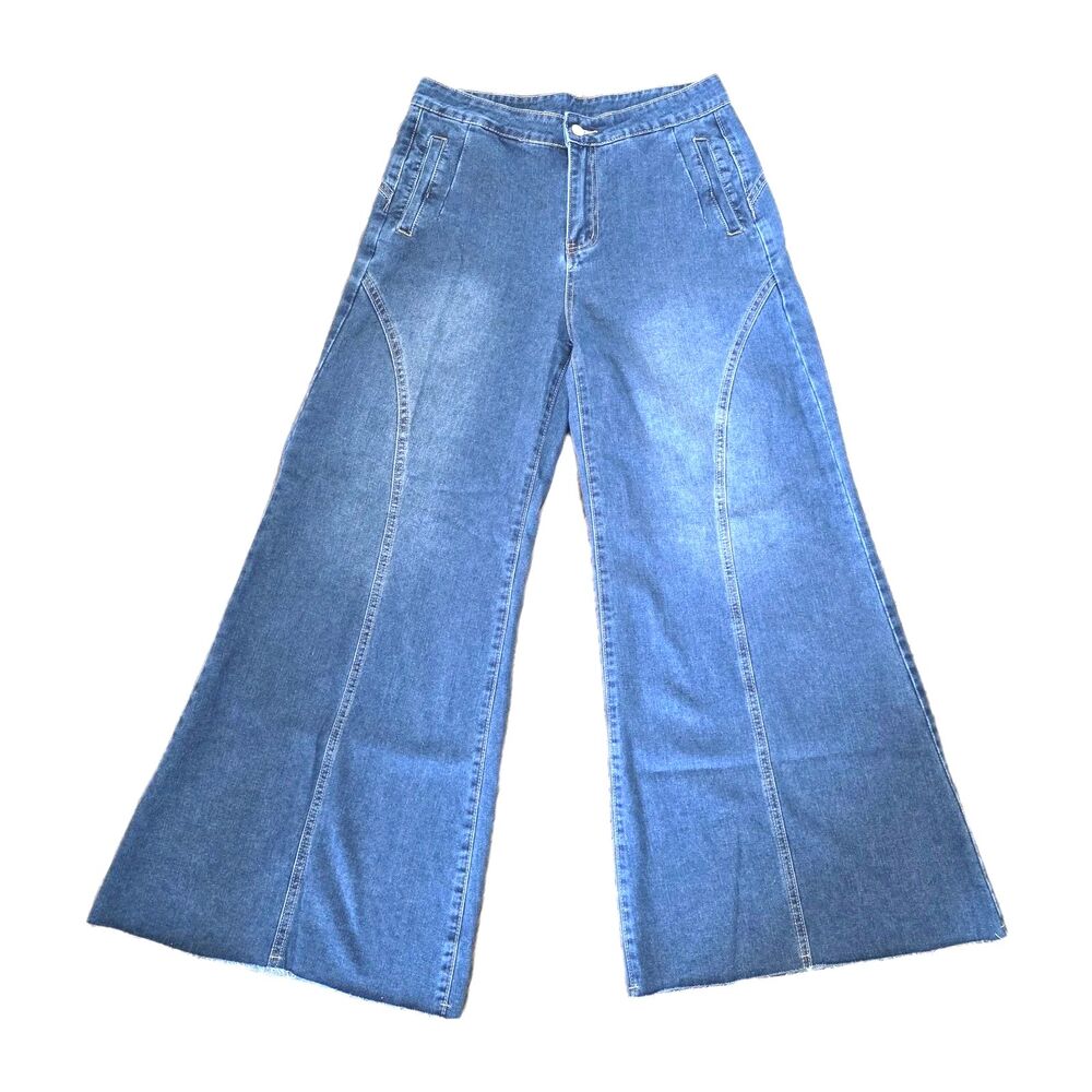 Shein Denim Jeans Size 30 Palazzo Extra-wide Leg Pants